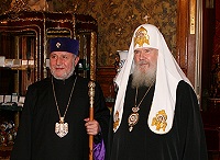 Святейший Патриарх Алексий встретился с Верховным Патриархом и Католикосом всех армян Гарегином II