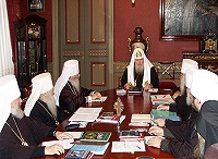 Святейший Патриарх Московский и всея Руси Алексий II возглавил очередное заседание Священного Синода Русской Православной Церкви