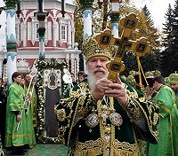 Святейший Патриарх Алексий возглавил торжества в честь преподобного Сергия Радонежского в Троице-Сергиевой Лавре
