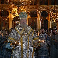 В день празднования иконе Божией Матери, именуемой «Утоли моя печали» Святейший Патриарх совершил Божественную литургию в храме св. Николая в Кузнецах