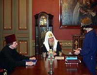 Состоялась встреча Святейшего Патриарха Алексия с представителями Института перевода Библии