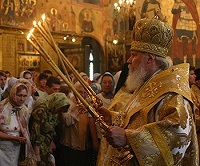 В день памяти св. Ионы, Митрополита Московского и всея Руси, Предстоятель Русской Церкви возглавил богослужение в Успенском соборе Кремля