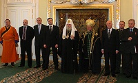 Святейший Патриарх возглавил заседание Попечительского совета Общероссийского Национального военного фонда