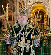 В Неделю Ваий Предстоятель Русской Православной Церкви совершил Божественную литургию в Храме Христа Спасителя