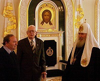 Святейший Патриарх Алексий встретился с представителями Православного Палестинского общества