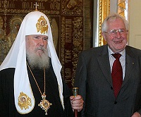 Состоялась встреча СвятейшегоПатриарха Алексия с председателем Фонда Конрада Аденауэра Бернхардом Фогелем