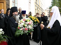 Святейший Патриарх посетил Санкт-Петербургскую Духовную академию и семинарию и возглавил торжественный акт, посвященный 60-летию возрождения духовного образования в Северной столице