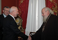 Предстоятель Русской Православной Церкви встретился с руководством Общероссийского национального военного Фонда
