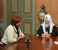 Состоялась встреча Предстоятеля Русской Православной Церкви с Министром сельского хозяйства Российской Федерации Е.Б.Скрынник