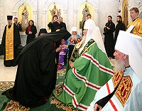 Святейший Патриарх Алексий совершил чин наречения архимандрита Феофилакта (Курьянова) во епископа Магнитогорского, викария Челябинской епархии