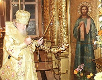 В канун дня памяти святителя Николая Чудотворца Святейший Патриарх Московский и всея Руси Алексий II совершил Всенощное бдение в Богоявленском Кафедральном соборе г. Москвы