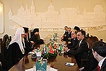 Состоялась встреча Святейшего Патриарха Кирилла с Президентом Республики Черногория Ф. Вуяновичем