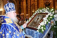 Патриаршее богослужение в неделю пятую Великого поста