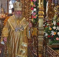 В день Обретения мощей св. Митрополита Алексия Святейший Патриарх совершил Божественную литургию в Богоявленском кафедральном соборе