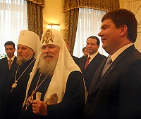 Святейший Патриарх встретился с президентом министров Латвийской Республики Айгарсом Калвитисом