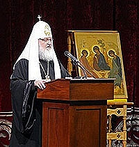 Выступление Предстоятеля Русской Церкви на встрече с общественностью Архангельска