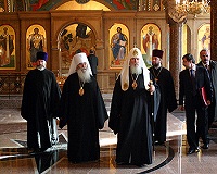 Святейший Патриарх Московский и всея Руси Алексий II посетил храм прп. Андрея Критского при Санкт-Петербургской бумажной фабрике Гознака