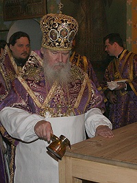 Слово Святейшего Патриарха Алексия после чина освящения храма преподобного Марона Пустынника в Старых Панех