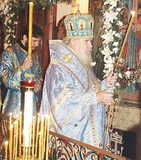 Святейший Патриарх Алексий совершил богослужение в московском Богородице-Рождественском монастыре по случаю престольного праздника обители