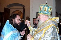В канун праздника Рождества Пресвятой Богородицы Святейший Патриарх совершил Всенощное бдение в соборе Богородице-Рождественского женского монастыря