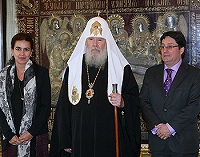 Святейший Патриарх Алексий встретился с вице-президентом Колумбии Франсиско Сантосом Кальдероном