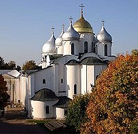 Святейший Патриарх Московский и всея Руси Кирилл совершил Божественную литургию в Софийском соборе Великого Новгорода