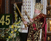 Слово Святейшего Патриарха после Божественной литургии в Храме Христа Спасителя в день 45-летия архиерейской хиротонии