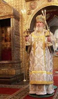 Его Святейшество совершил Божественную литургию в Успенском соборе Московского Кремля в день престольного праздника храма – Успения Пресвятой Богородицы