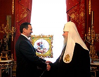 Состоялась встреча Святейшего Патриарха с Президентом Чувашии Н. В.Федоровым