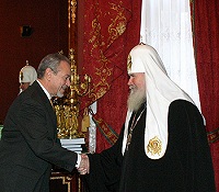 Святейший Патриарх Московский и всея Руси Алексий II встретился с Послом Греции Илиасом Клисом