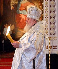 Святейший Патриарх совершил в Храме Христа Спасителя Пасхальные богослужения