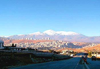 Вид на Ермон со стороны Сирии. Фото - А. Гагина