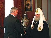 Святейший Патриарх встретился с представителями Федерации независимых профсоюзов России