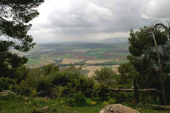Вид с горы Табор (Фавор), Израиль 