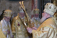 Святейший Патриарх Алексий возглавил торжества в День памяти свв. равноапп. Кирилла и Мефодия, Учителей Словенских