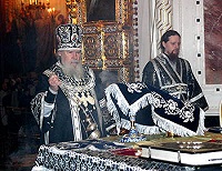 Святейший Патриарх совершил Литургию Преждеосвященных Даров в Храме Христа Спасителя по случаю дня памяти прп. Марии Египетской