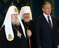Святейший Патриарх Алексий принял участие в Пасхальном вечере, организованном Министерством иностранных дел России