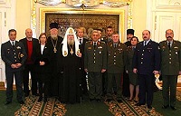 Состоялась встреча Святейшего Патриарха Алексия с Кипрской военной делегацией