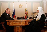 Состоялась встреча Президента России В.В.Путина со Святейшим Патриархом Московским и всея Руси Алексием II