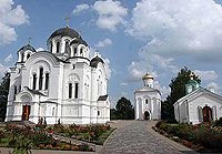 Святейший Патриарх Кирилл совершил утреню с чином Воздвижения Креста Господня в Полоцком Спасо-Евфросиниевском женском монастыре