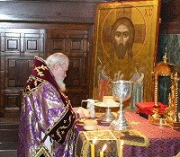 В преддверии Великого поста Его Святейшество совершил Божественную литургию в Храме Христа Спасителя