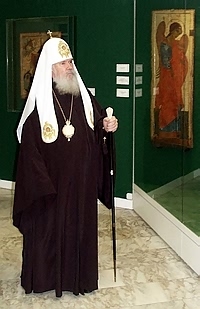 Его Святейшество посетил Патриаршую выставку церковного искусства в Музее Храма Христа Спасителя