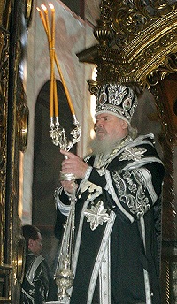 Святейший Патриарх Алексий совершил Божественную литургию Преждеосвященных Даров в Успенском соборе Троице-Сергиевой Лавры