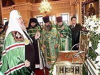 Святейший Патриарх Алексий возглавил юбилейные торжества в Свято-Даниловом монастыре
