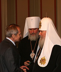 Состоялась встреча Святейшего Патриарха Алексия с председателем Конституционного Суда России В.Д.Зорькиным