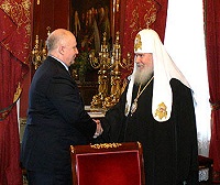 Состоялась встреча Святейшего Патриарха с Мэром города Самары Г. С. Лиманским