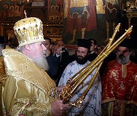 Святейший Патриарх Алексий совершил Божественную литургию в Успенском соборе Кремля