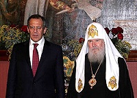 Святейшего Патриарха поздравил Министр иностранных дел С.В. Лавров