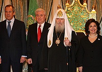 Святейший Патриарх Алексий возглавил церемонию вручения премий "За выдающуюся деятельность по укреплению единства православных народов" за 2007 год