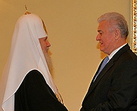 Состоялась встреча Святейшего Патриарха Алексия с президентом Молдовы В.Н.Ворониным
